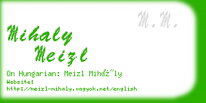 mihaly meizl business card